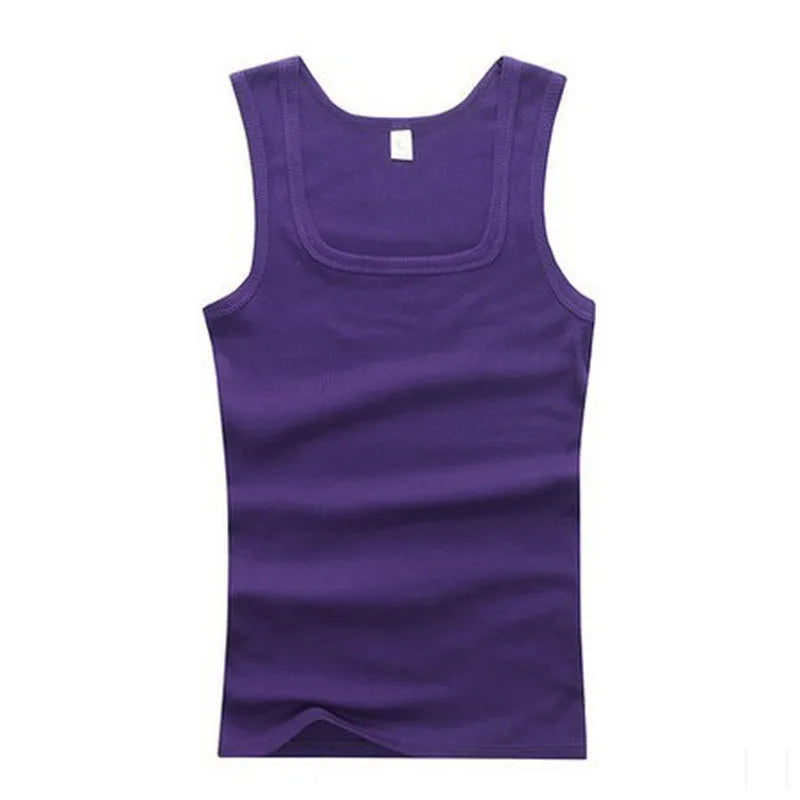 Men's Pure Cotton Tight Vest Tank Top