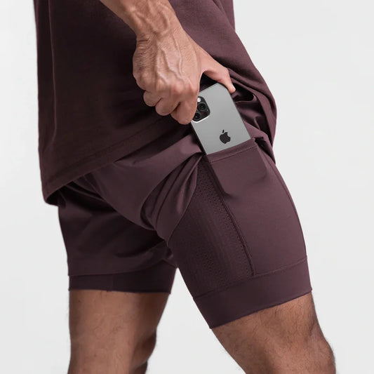 Breathable Double Sport Shorts